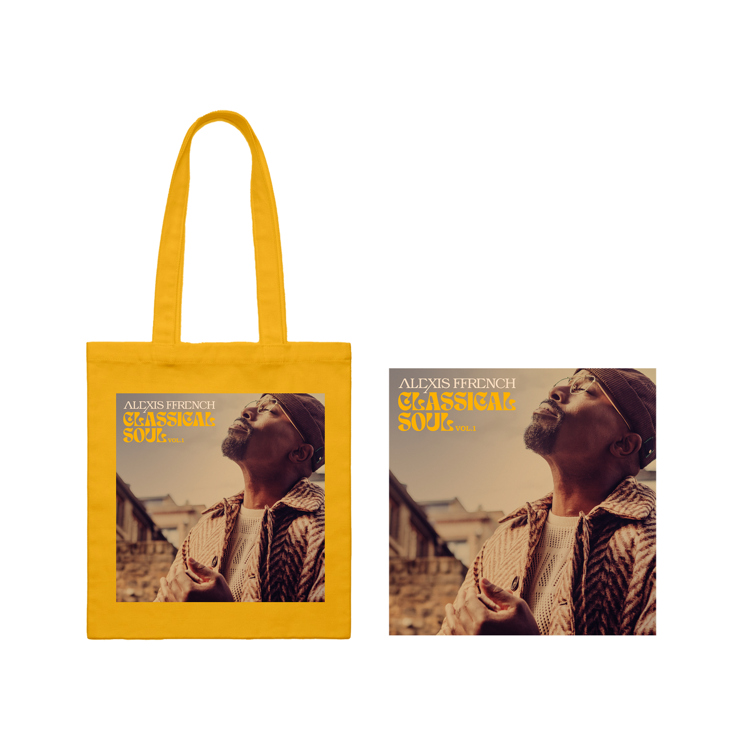 Classical Soul Yellow Tote Bag + choice of format