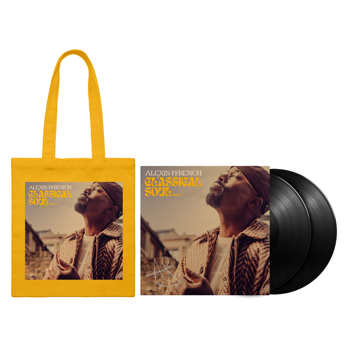 Classical Soul Yellow Tote Bag + choice of format