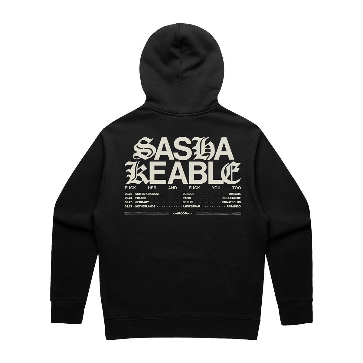 Sasha Keable 2024 Tour Hoodie