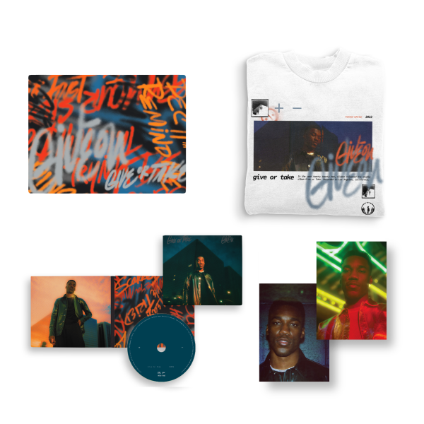 Give Or Take CD + White T-Shirt Box Set