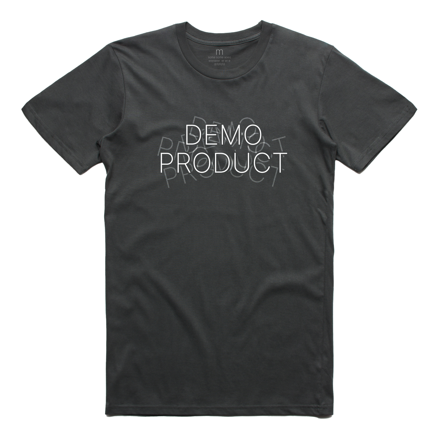 black demo product unisex t-shirt