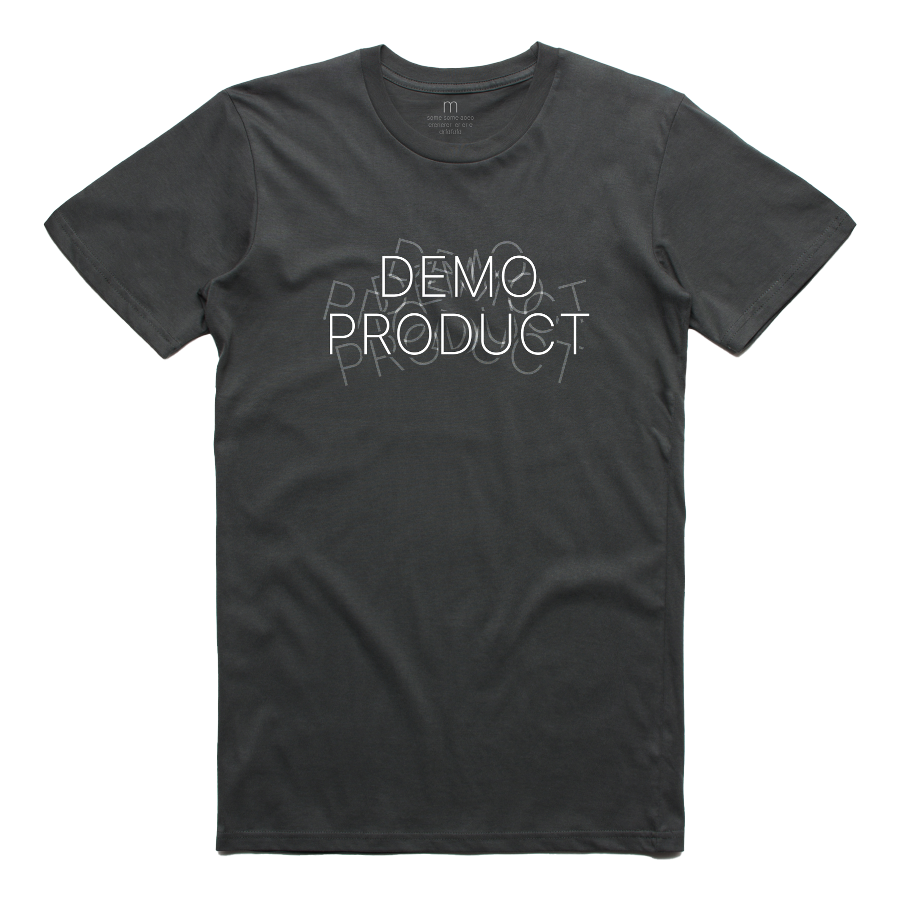 black demo product unisex t-shirt