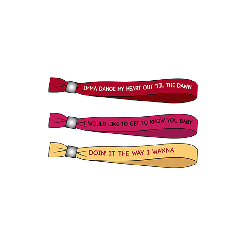 Lyric Wristbands (Set Of 3)