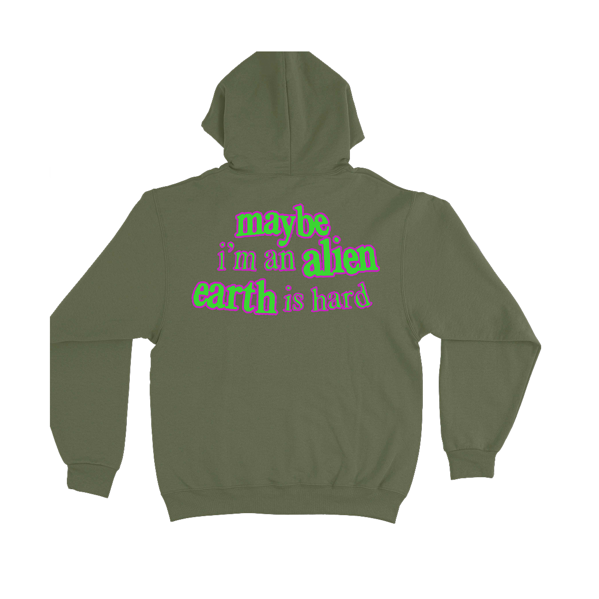 Earth Is Hard Hoodie (Olive)