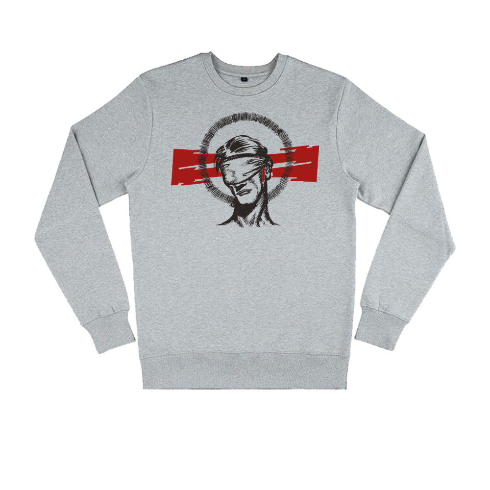 Red Logo Grey Sweater