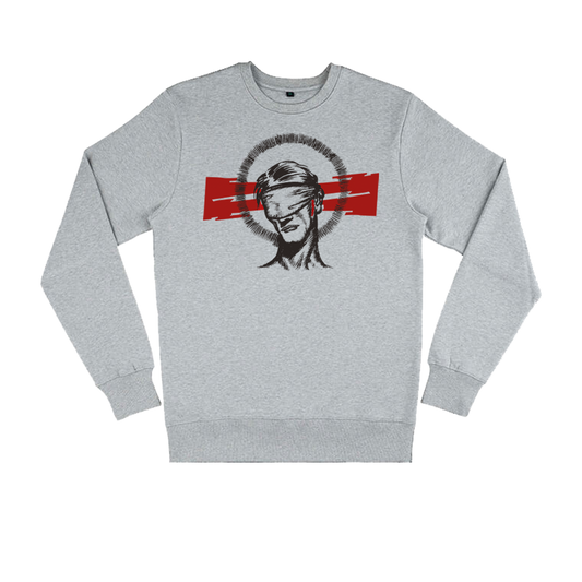 Red Logo Grey Sweater