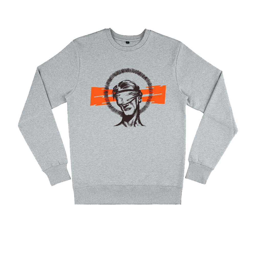 Orange Logo Grey Sweater