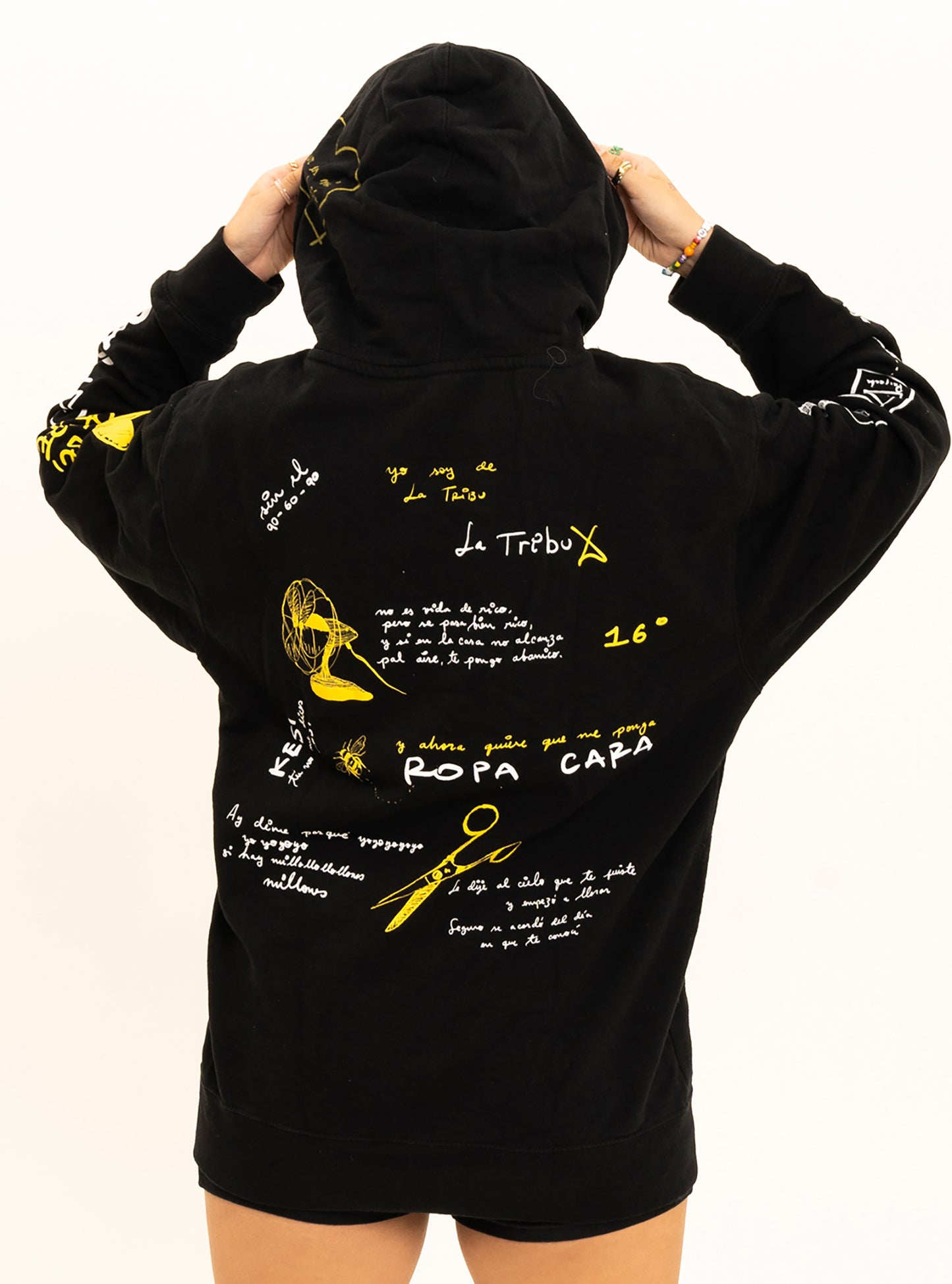 Doodle Hoodie Black Hoodie