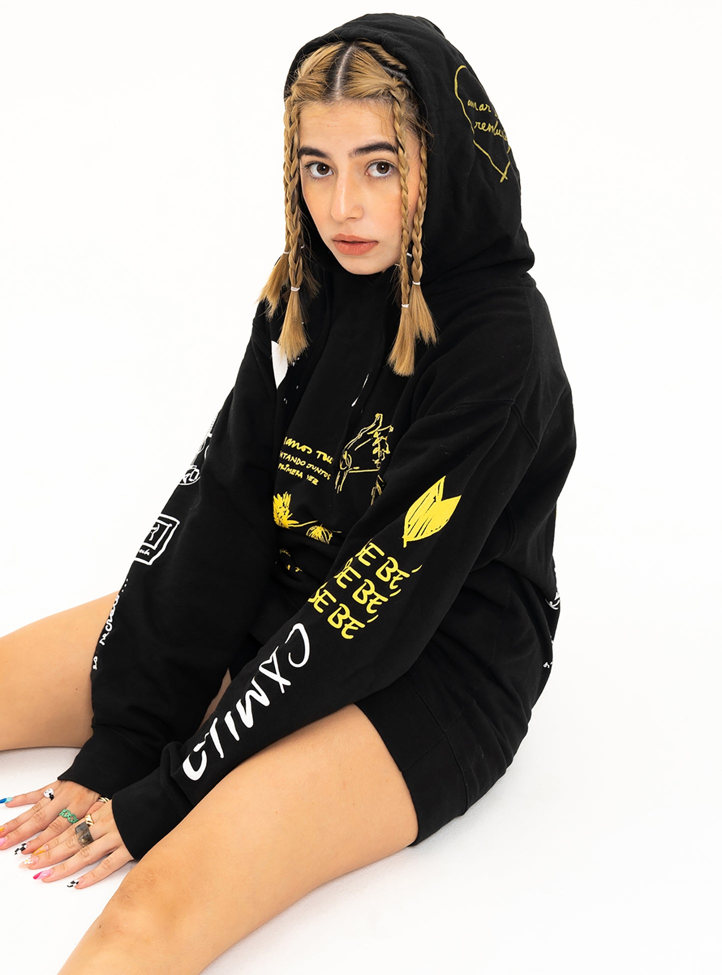 Doodle Hoodie Black Hoodie