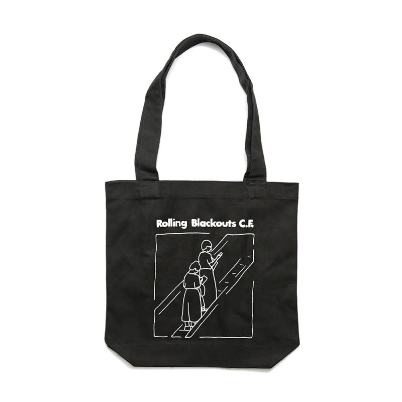 Escalator Girl Tote Bag