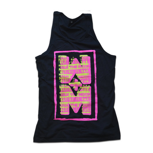 Boxed black unisex tank top