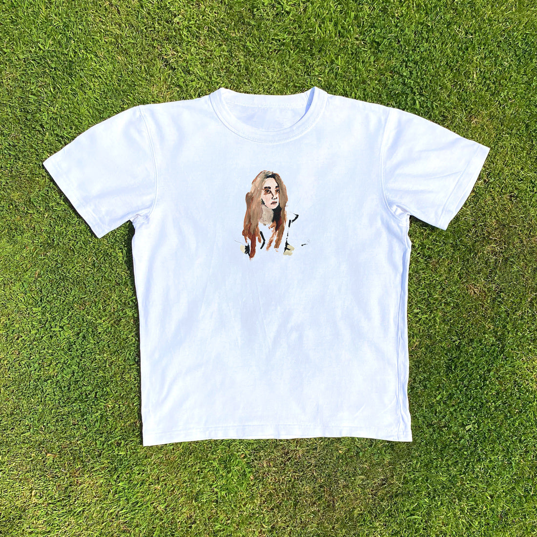 Delilah Montagu Portrait White Tee